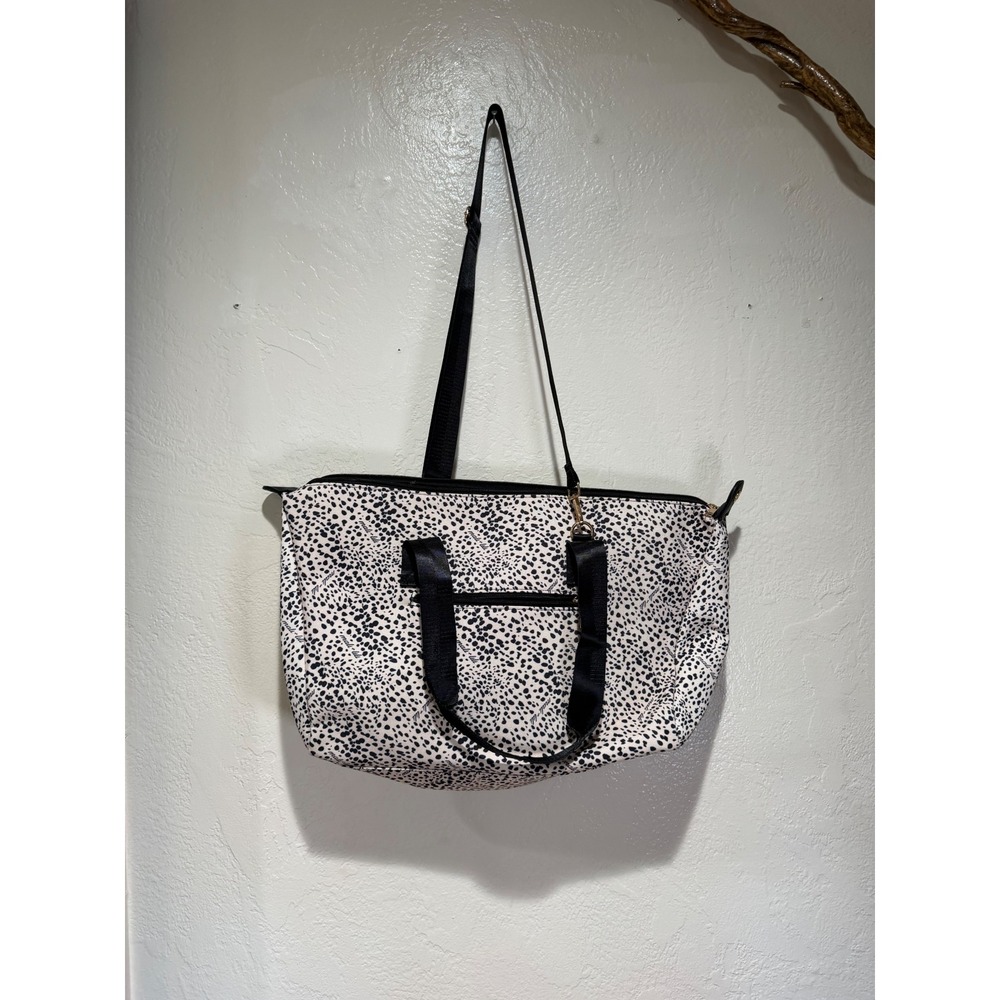 Mali + Lili Dalmatian‎ Print Weekender Tote Bag  Crossbody Large Canvas